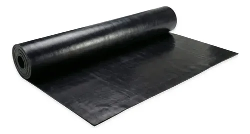 Lençol De Borracha Para Bancada Balcão 2mm S/ Lona 1,0x1,0mt Preto Liso