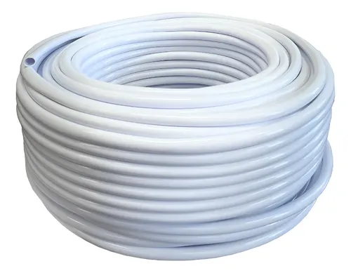 Mangueira Chuveiro Chuveirinho Flexivel 5/16 1,0mm 50 Metros Branco
