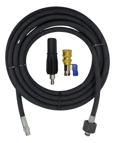 Kit Mangueira 10m Bico Engate Rápido E Registro Karcher K5 Preto