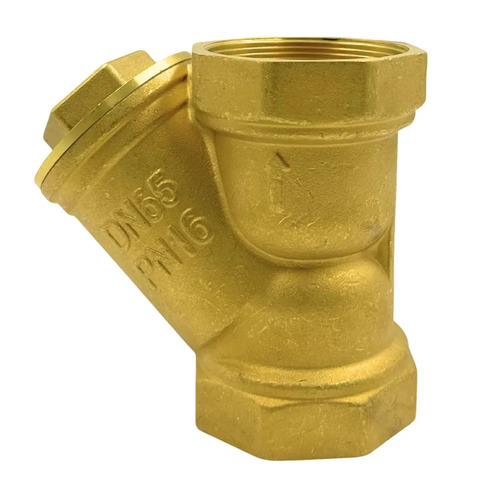 Filtro Y De Latão 2.1/2  (dn65) Pn16 Com Tela Inox Para Água Gamax
