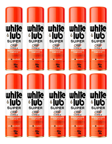 Spray Lubrificante Desengripante Anti Ferrugem Aerosol 12un
