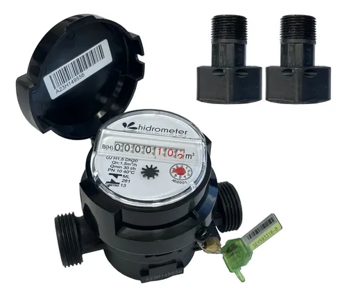 Hidrômetro Unijato 3/4 Polegadas Dn20 Qn1,5m3/h +conexões Pp