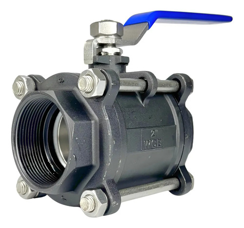 Válvula Registro Esfera Tripartida Aço Carbono 2 Bsp Gamax