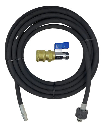 Kit Mangueira Engate Rápido E Registro Wap Premium 2600 10m Preto