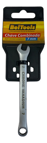 Chave Combinada 7mm Beltools Em Aço Cromo Vanadio Cinza