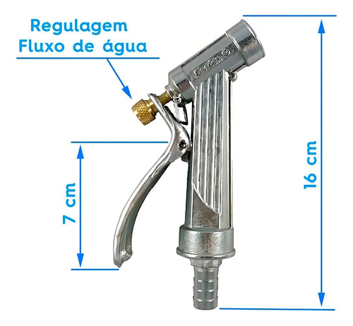 Esguicho Mangueira Revolver Jardinagem Garden 2 Jatos