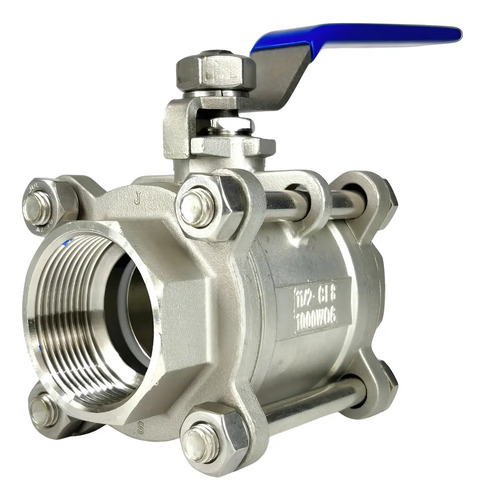 Válvula Registro Esfera Tripartida Inox 1.1/2 Pol Bsp Gamax