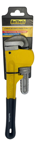 Chave De Grifo Para Tubo 12'' Beltools  Amarelo