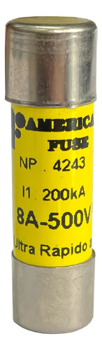 Fusível 8a American Fuse 500v Ultra Rápido