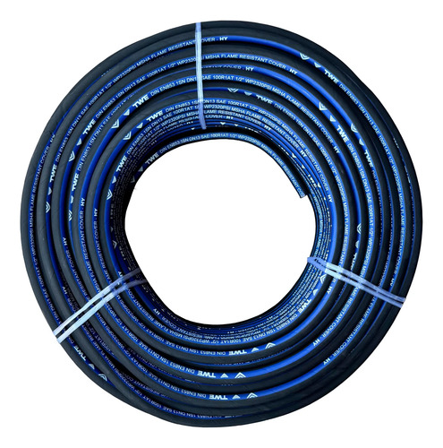 Mangueira Twe 1/2'' Trama Aço 2320 Psi Preto
