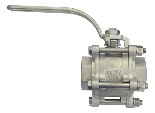 Válvula Tripartida Mga 1.1/2'' Inox Esfera 2 Vias