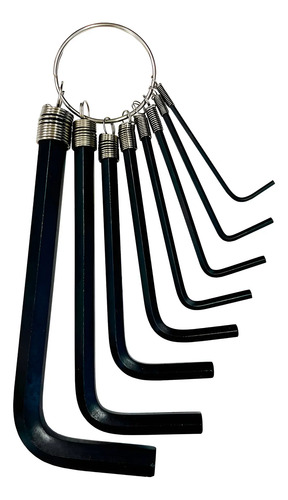 Kit 8 Chave Allen Beltools Do 1,5mm A 8,0mm Preto