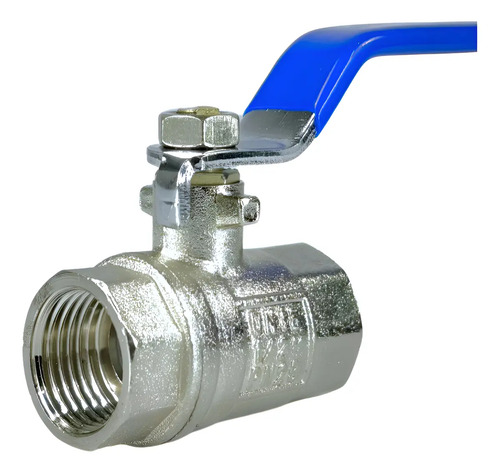 Válvula Registro De Esfera Alavanca 1/2 Metal - Bsp Gamax