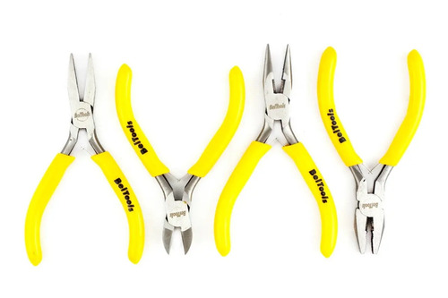 Kit De Mini Alicates Beltools 4 Peças Para Artesanato E Eletrônica