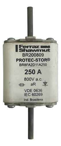 Fusível Ferraz Shawmut Br8fa2d11a250 800v 800v