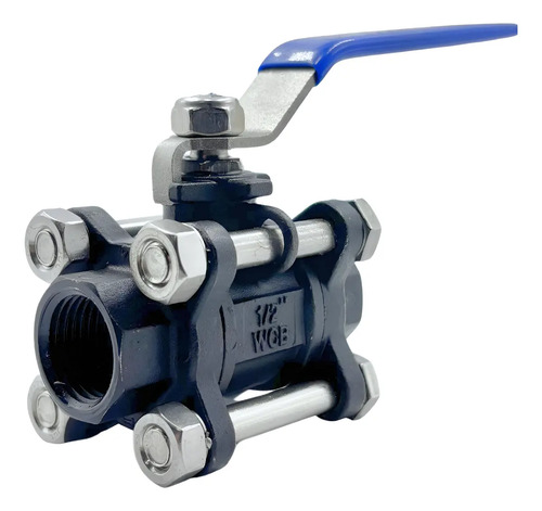 Valvula Esfera Tripartida Aço Carbono Bsp Gamax