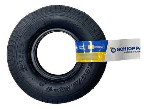 Pneu 250-4 Schioppa Completo Carrinho De Carga / Carriola