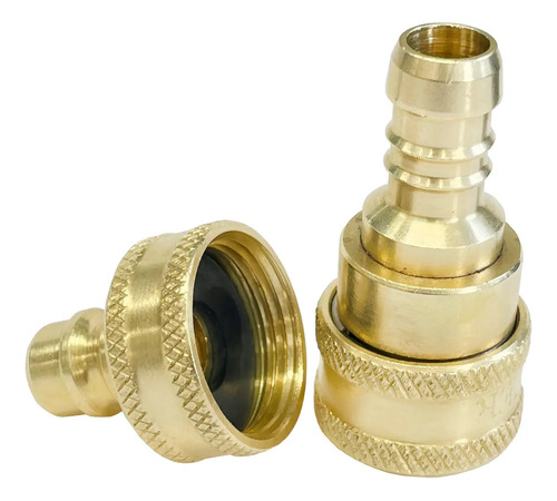 Kit Jardinagem Lubefer102 Engate Rápido 1/2 X 3/4 Latão