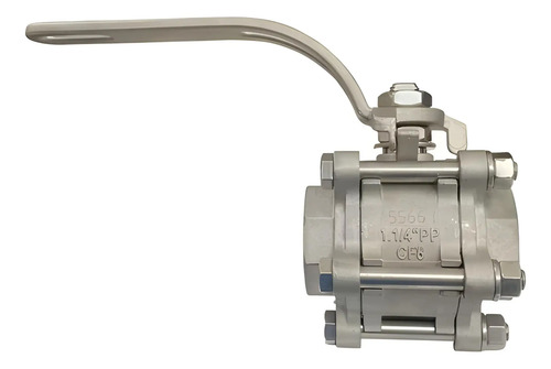 Válvula Tripartida 1.1/4 Inox Passagem Plena Mga 2 Vias