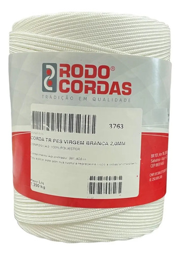 Corda Multiuso De Poliester Trançada 2,0mm Varias Aplicações