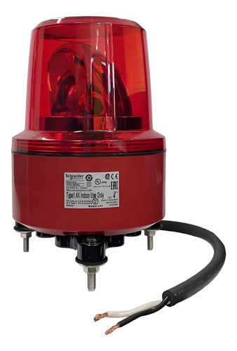 Farol Giratório Schneider Harmony Vermelho Xvr13m04l 230v  Amarela