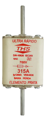 Fusível Ths 700v 315a Nh2 Ultra Rápido 700v
