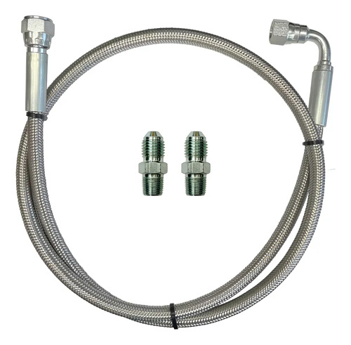 Mangueira Prensada Inox Aeroquip 50cm Óleo Turbina C/ Niples