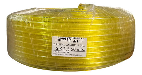 Mangueira Combustivel Amarela 5x2,5mm Gasolina Alcool