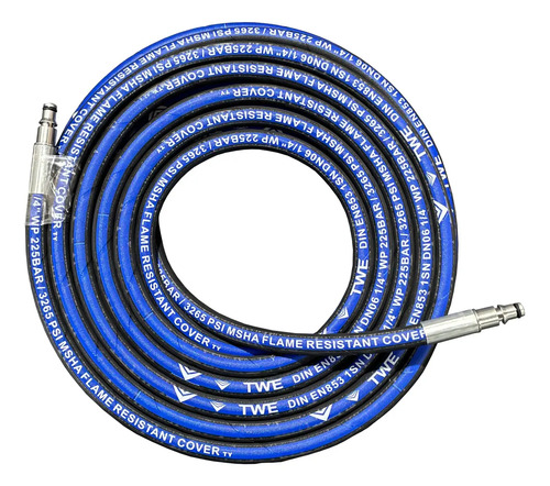 Mangueira Lavadora Wap Extreme Turbo 2800 10m Trama De Aço Cor Preto