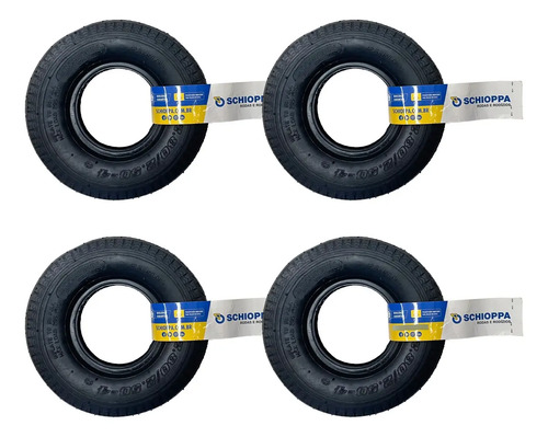Kit 4 Pneu E Câmara 2.50-4 Schioppa Carrinho De Carga