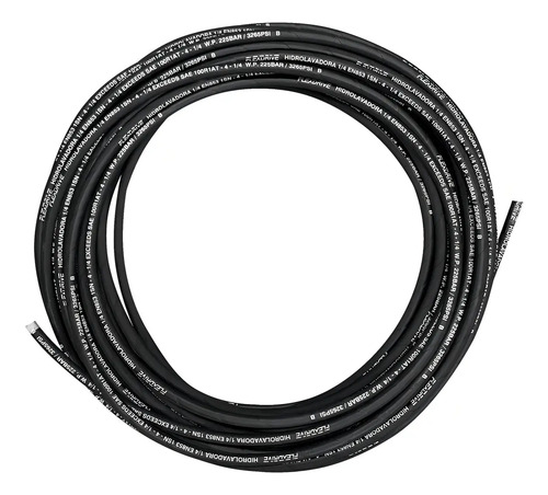 Bortoloto Eletro 3270 Mangueira Com 1 Trama Aço 1/4 40 Metros Preto