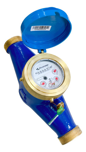 Hidrômetro Multijato 2'' X 1.1/2'' Dn40 16m3/h Akvometer