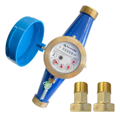 Hidrômetro Multijato 1.1/4'' X 1'' Dn25 10m³/h E Conexões