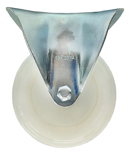 Rodizio Nylon Schioppa 4'' Fixo Branco