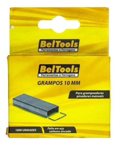 Grampo Pinador Tapeceiro 10mm C/ 1000 Unidades Beltools